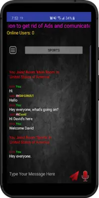 Talk Room, PTT Walkie Talkie android App screenshot 4